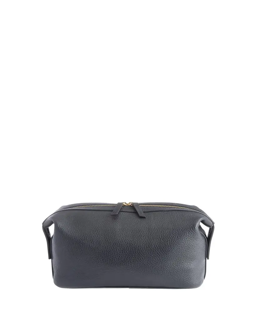ROYCE New York Monogrammed Large Leather Toiletry Bag, Personalized