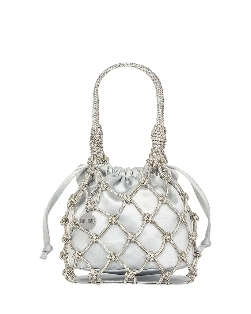Judith Leiber Couture Sparkle Crystal Net Top-Handle Bag