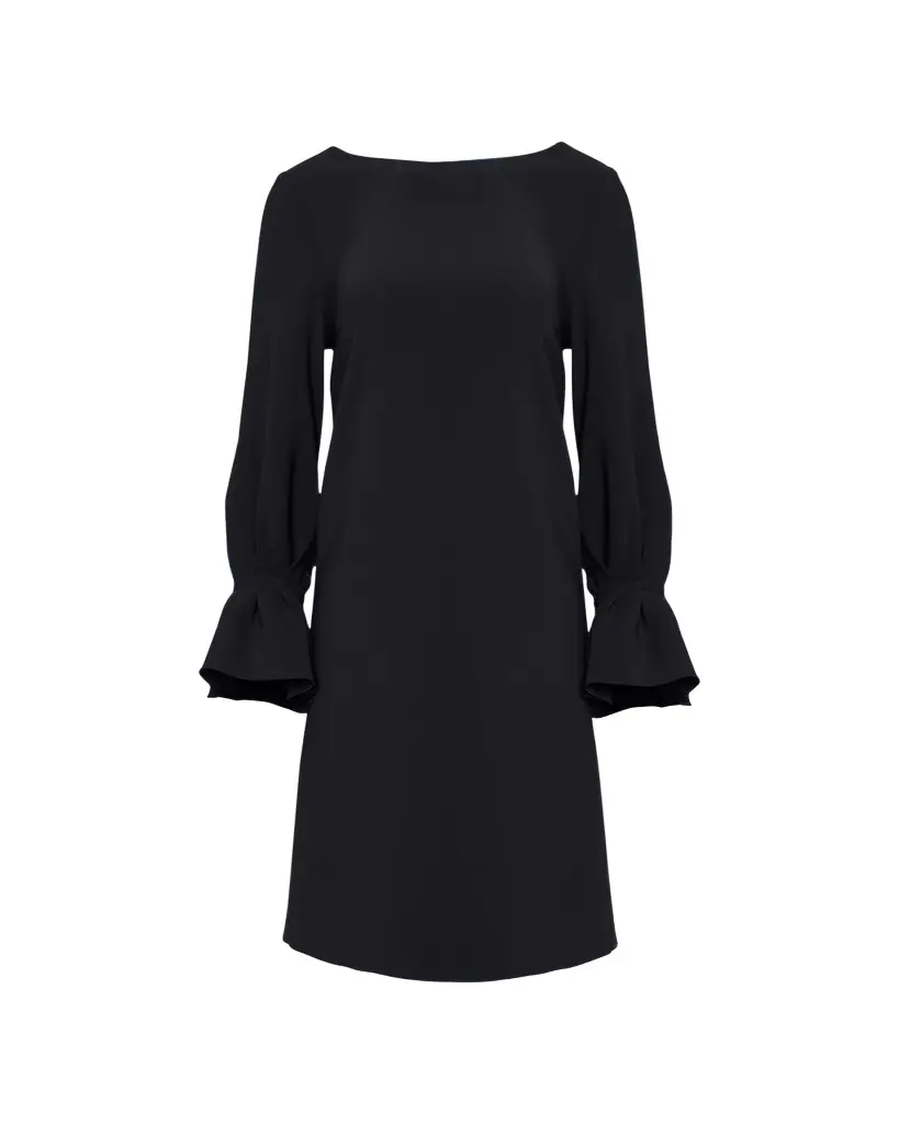Carolina Herrera Ruffle-Cuff Shift Dress