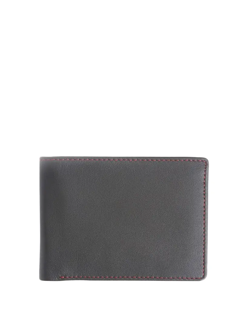 ROYCE New York Personalized Leather RFID-Blocking Trifold Wallet