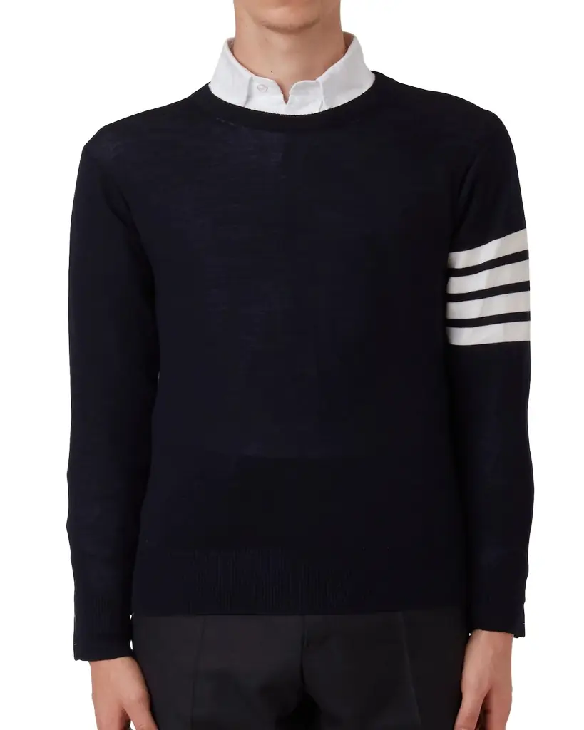 Thom Browne Men's 4-Bar Wool Sweater