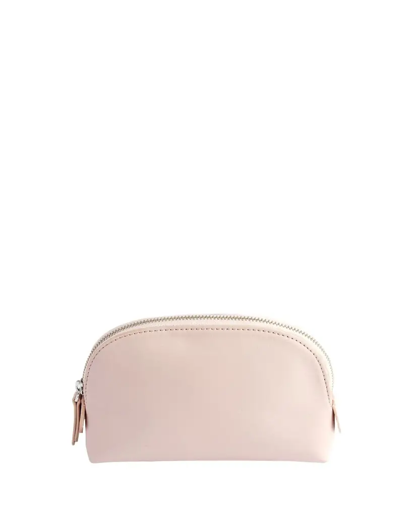 ROYCE New York Monogrammed Compact Leather Cosmetic Bag, Personalized