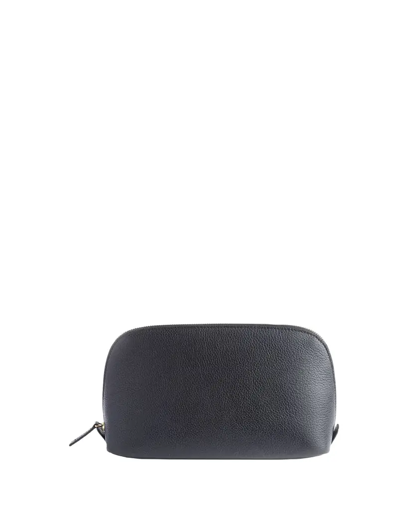 ROYCE New York Monogrammed Large Leather Cosmetic Bag, Personalized