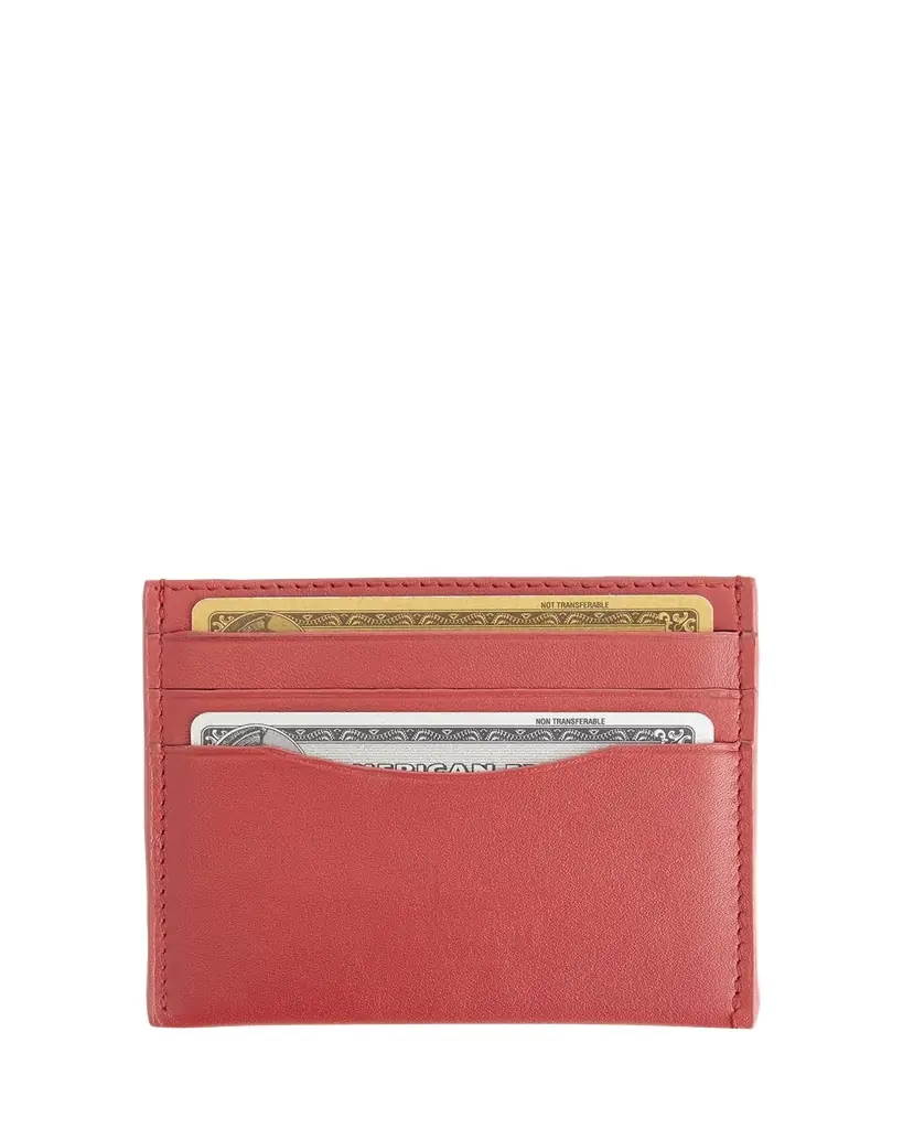 ROYCE New York Personalized Leather RFID Blocking Minimalist Card Case