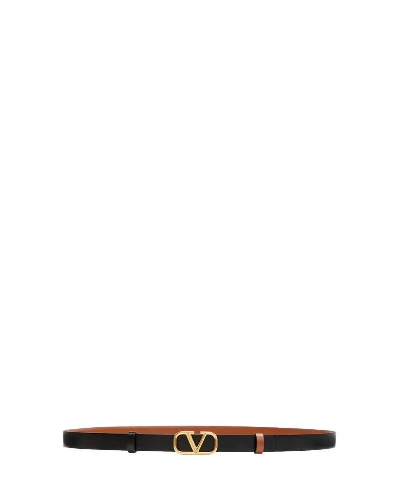 Valentino Garavani VLogo Leather Belt, 20mm