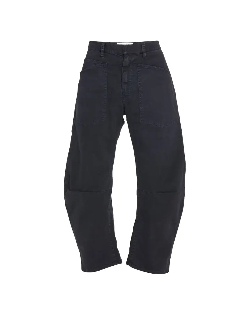 Nili Lotan Shon Mid-Rise Cropped Pants
