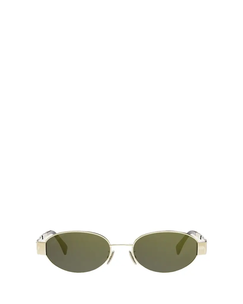 Celine Triomphe Oval Metal Sunglasses