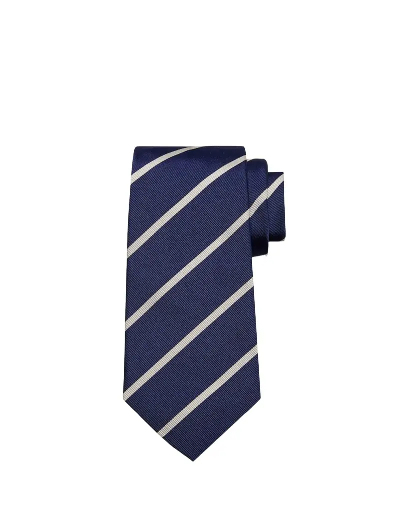 Ralph Lauren Purple Label Men's Diagonal Striped Silk Tie