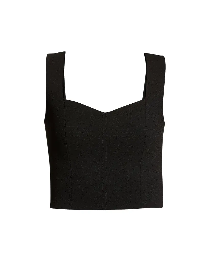 A.L.C. Jordana Seamed Cropped Tank Top