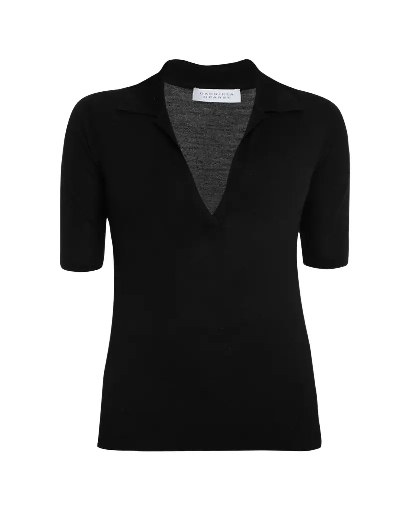 Gabriela Hearst Frank Cashmere Polo Top