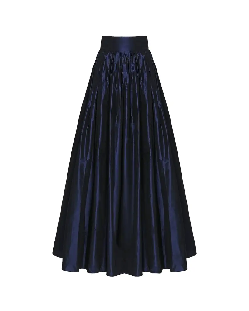 Carolina Herrera Pleated Silk Ball Skirt