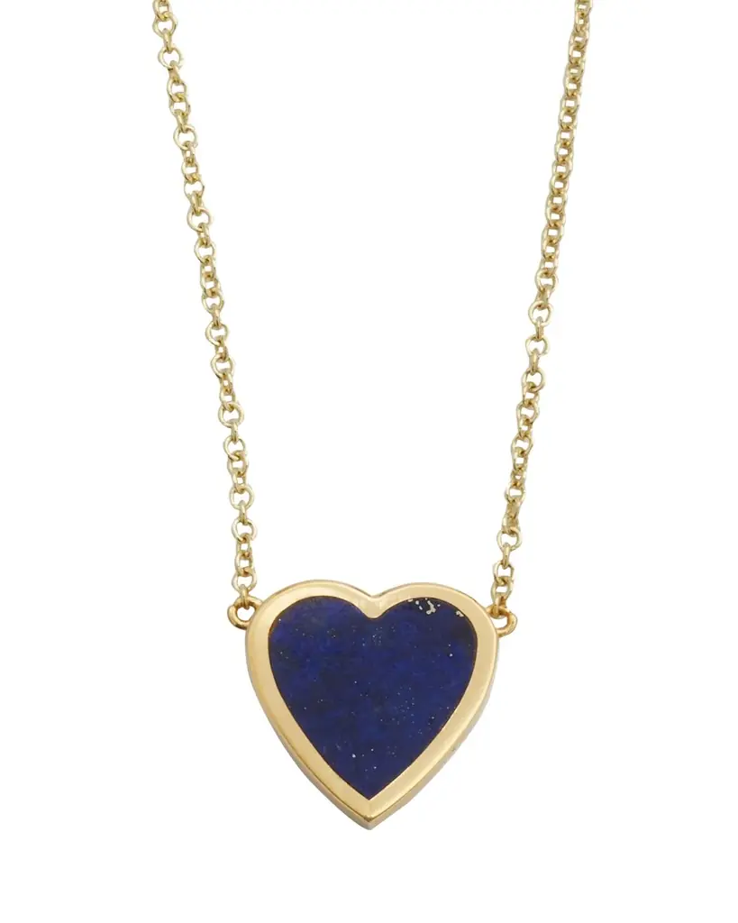 Jennifer Meyer 18k Mini Inlay Heart Necklace