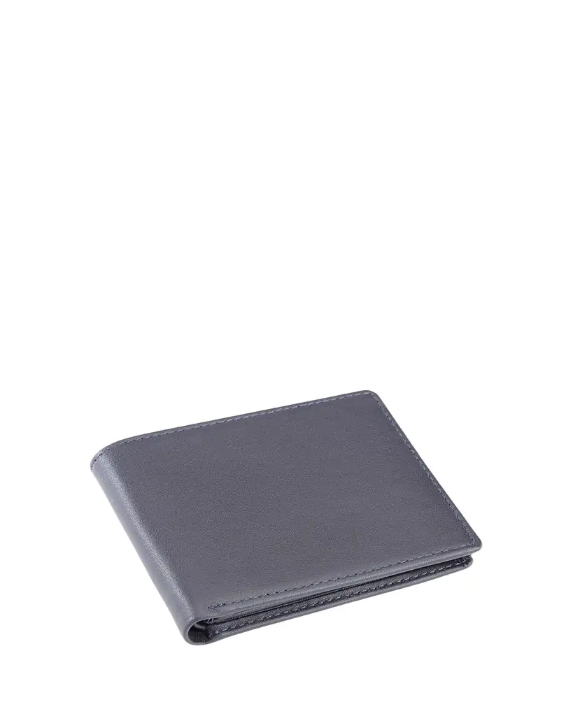 ROYCE New York Personalized Leather RFID-Blocking Trifold Wallet