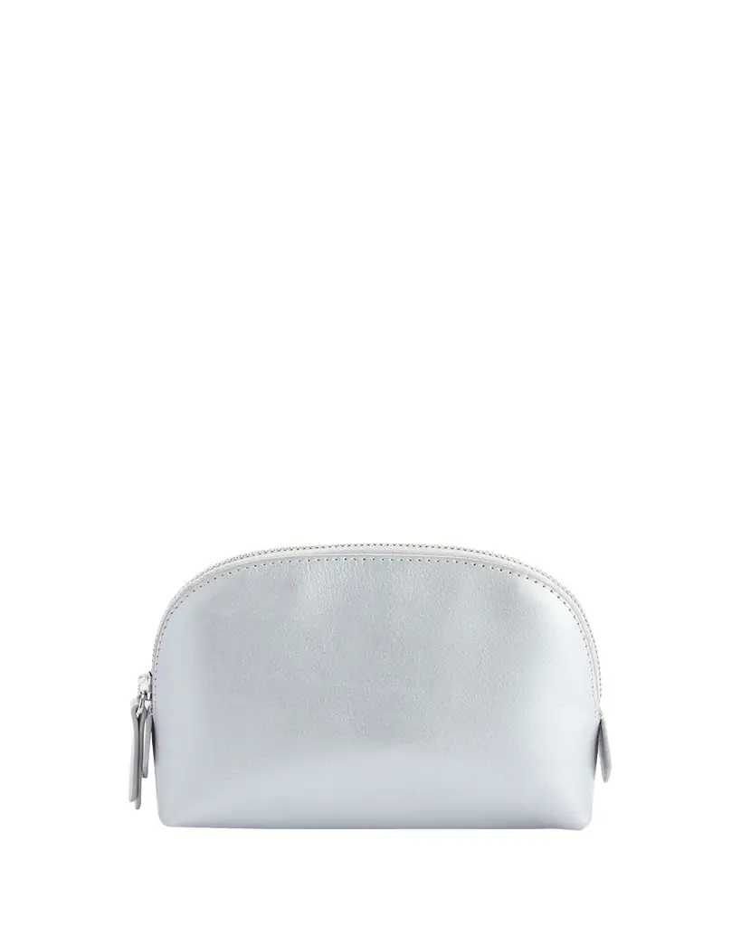 ROYCE New York Monogrammed Compact Leather Cosmetic Bag, Personalized