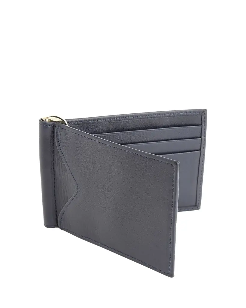 ROYCE New York Personalized RFID-Blocking Leather Money Clip