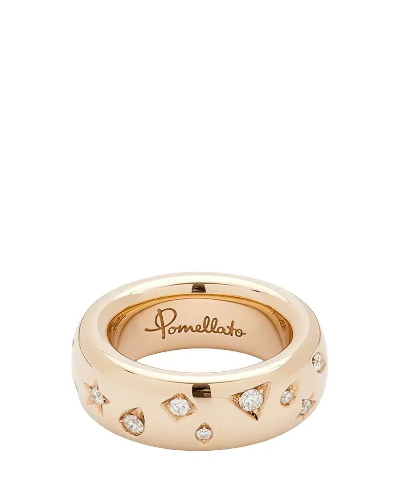 Pomellato 18K Rose Gold ICONICA Ring with Diamonds, 0.66tcw