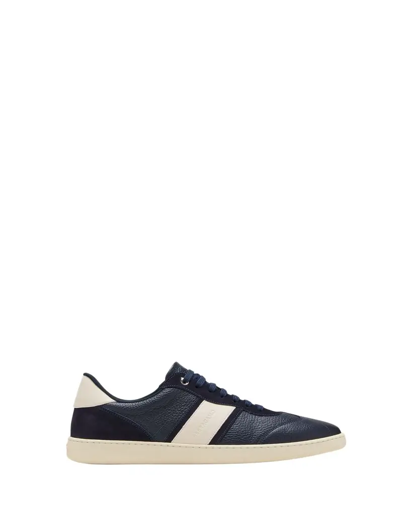 Ferragamo Men's Achille 1 Leather Low-Top Sneakers