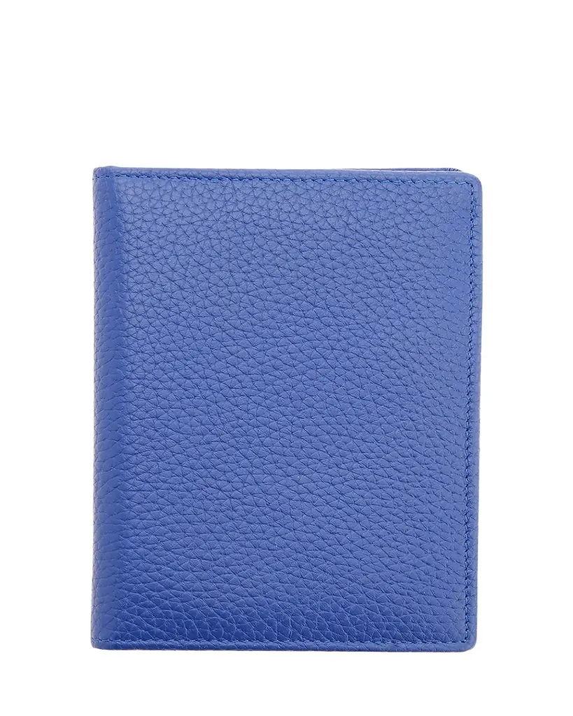 ROYCE New York Personalized Leather RFID-Blocking Passport Case