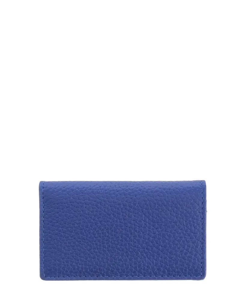 ROYCE New York Monogrammed Leather Card Holder Wallet