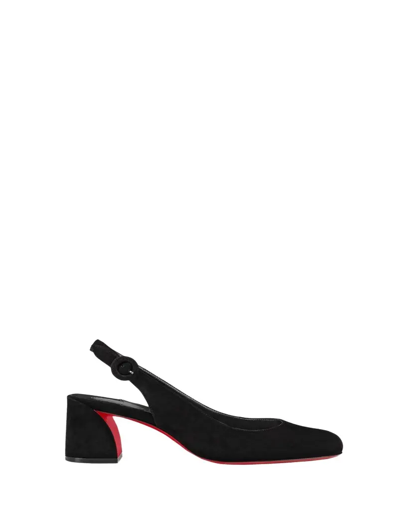 Christian Louboutin 55mm So Jane Suede Slingback Pumps