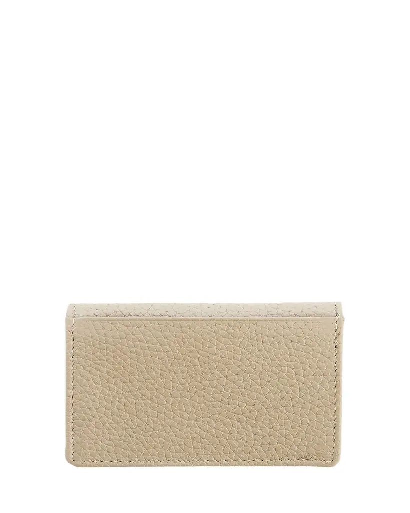 ROYCE New York Monogrammed Leather Card Holder Wallet