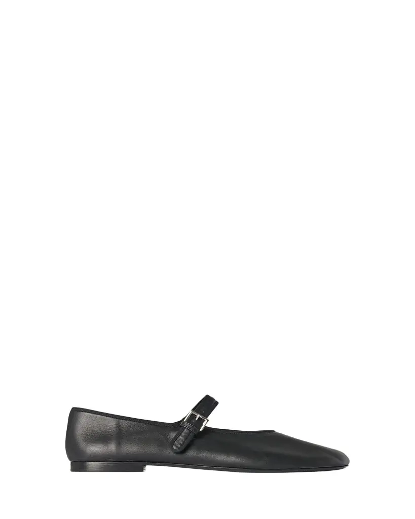 THE ROW Boheme Leather Mary Jane Ballerina Flats