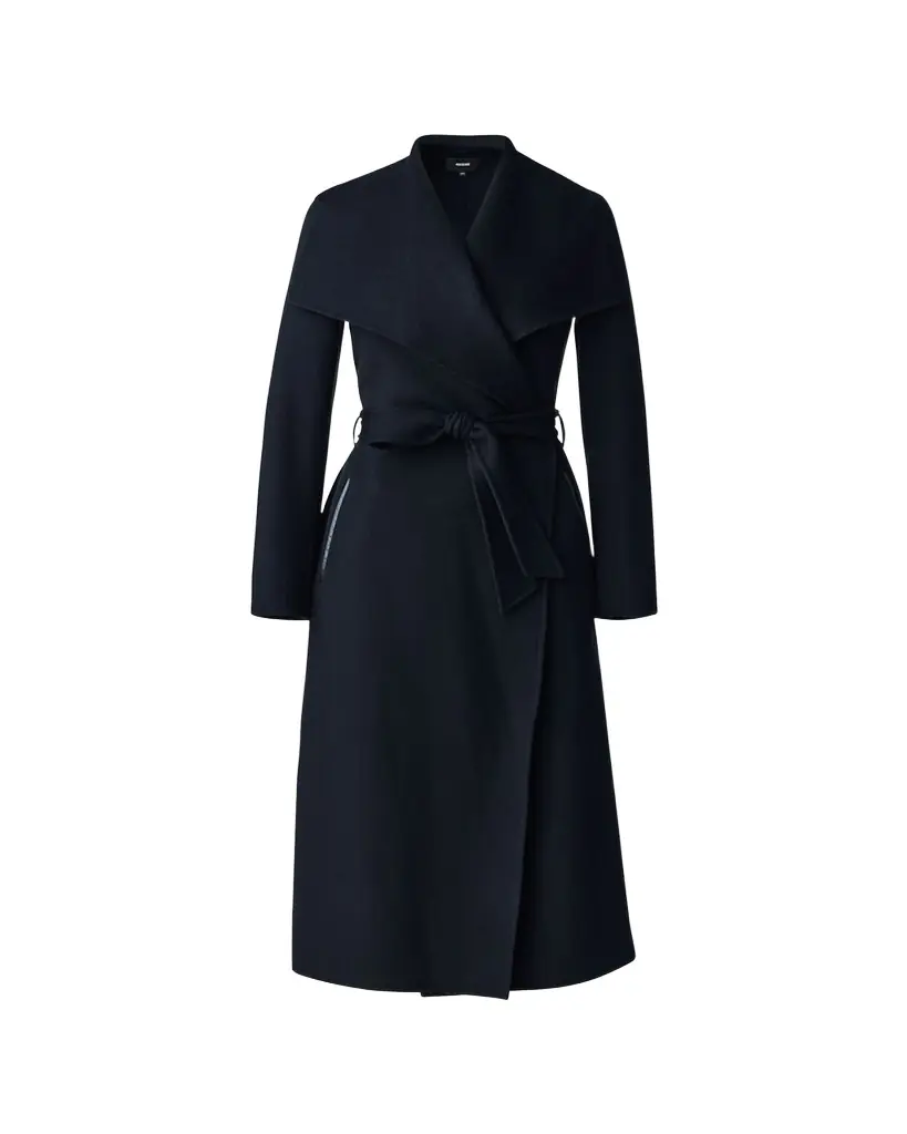 Mackage Mai Wool Belted Wrap Coat