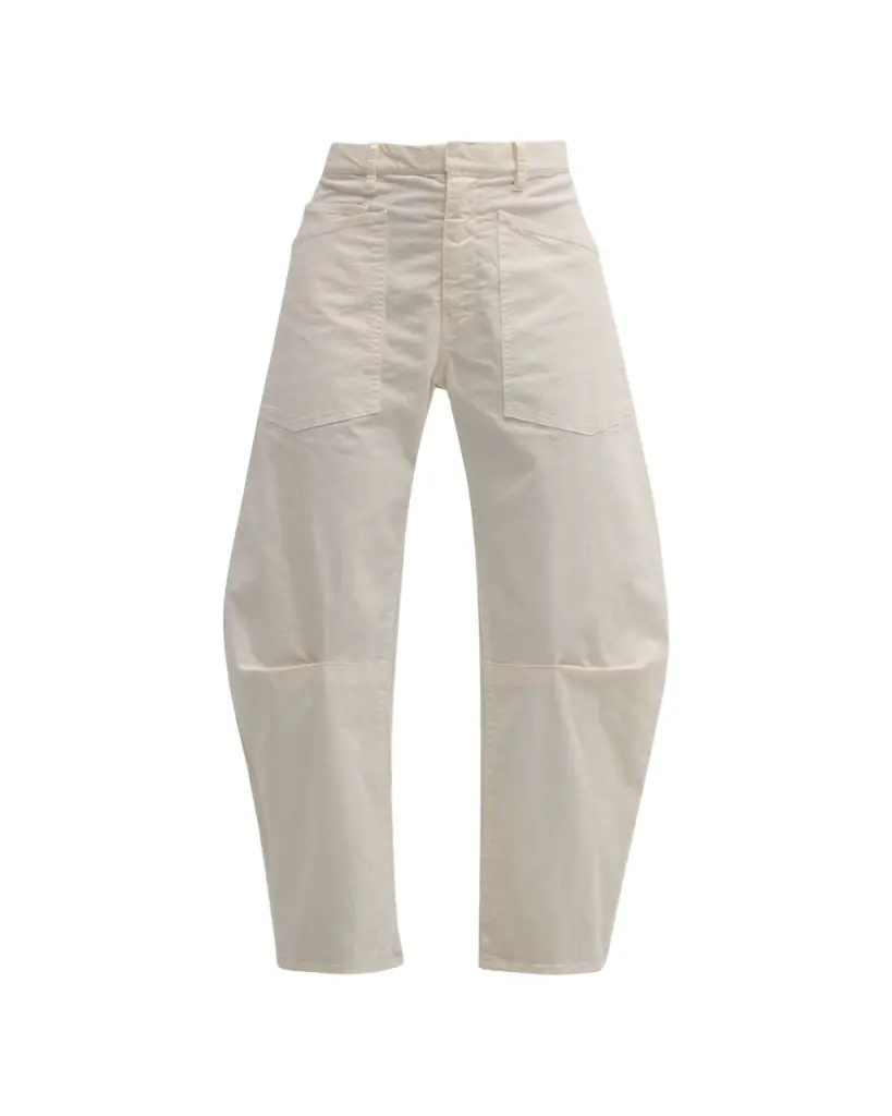 Nili Lotan Shon Mid-Rise Cropped Pants