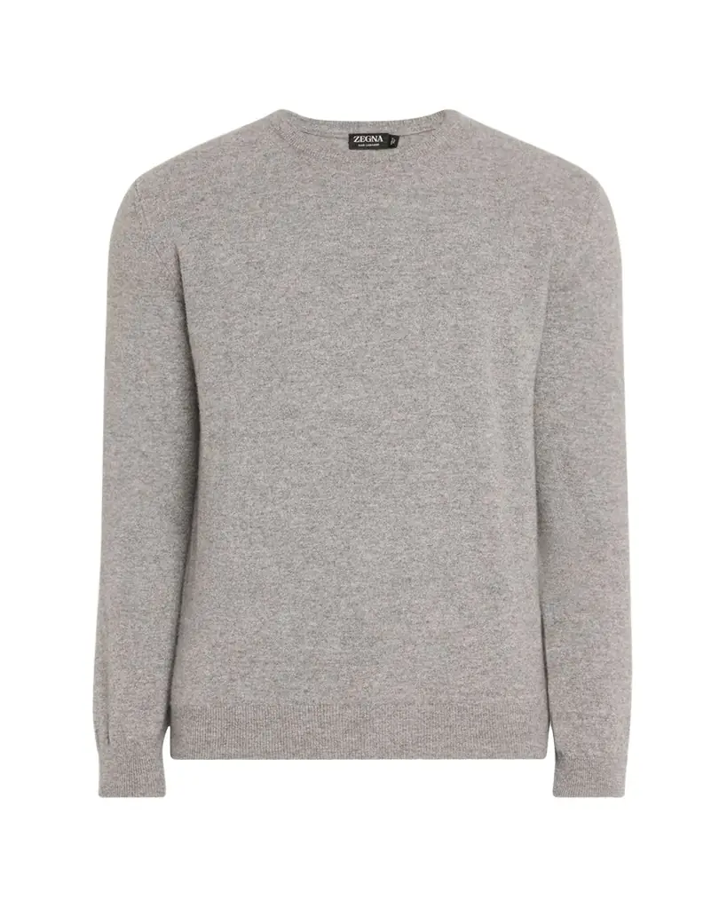 ZEGNA Men's Cashmere Crewneck Sweater