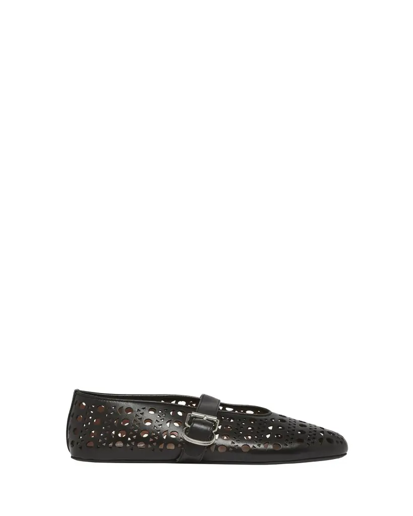 ALAIA Vienne Cutout Mary Jane Ballerina Flats