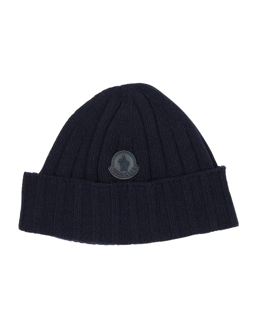 Moncler Men 's Ribbed Wool Beanie