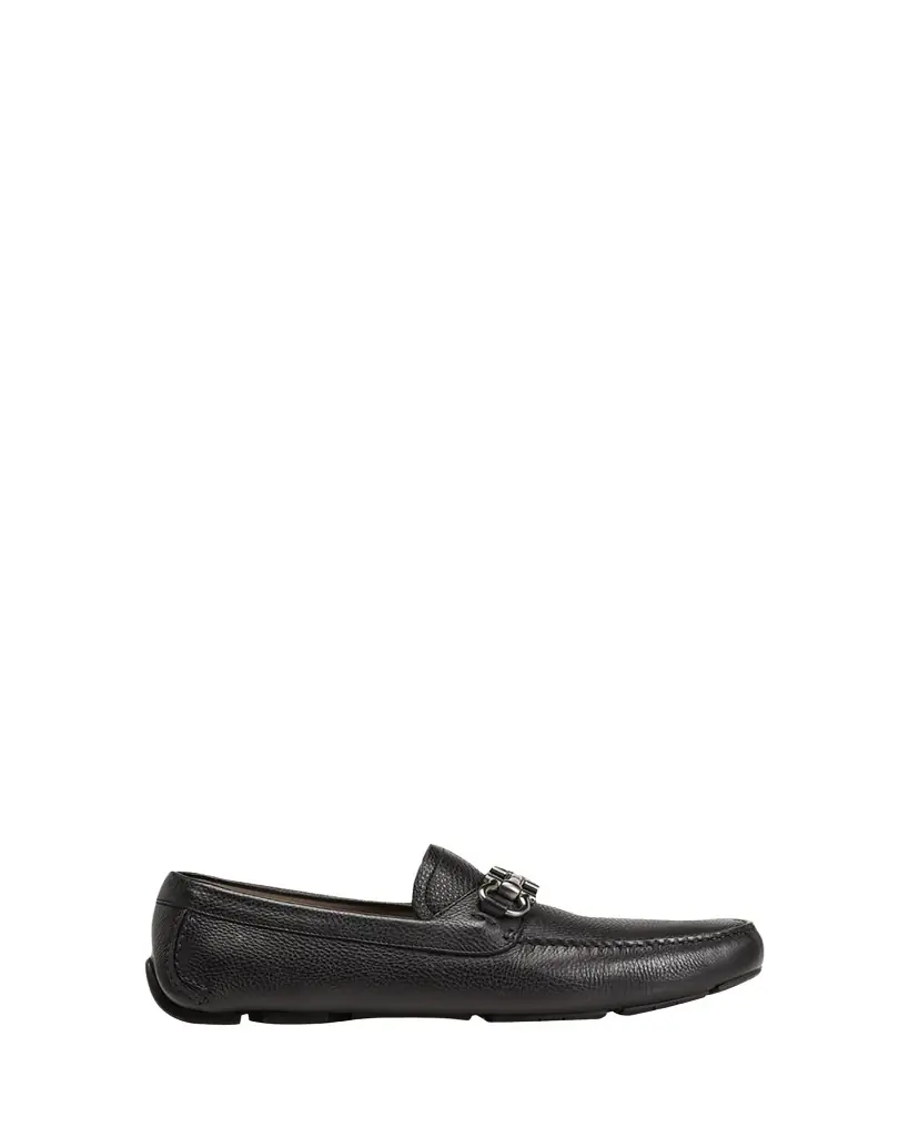 Ferragamo Men's Parigi Gancini Leather Drivers