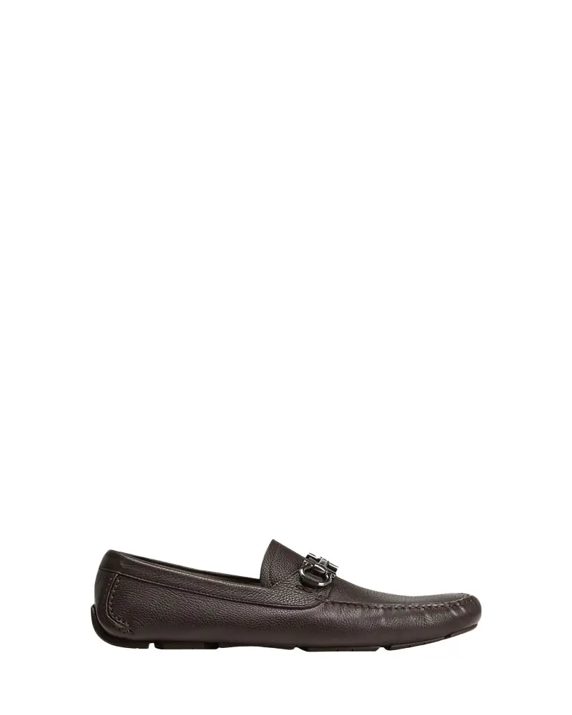 Ferragamo Men's Parigi Gancini Leather Drivers