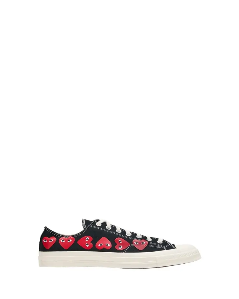 Comme des Garcons x Converse Men's Chuck 70 Multi Heart Low-Top Sneakers