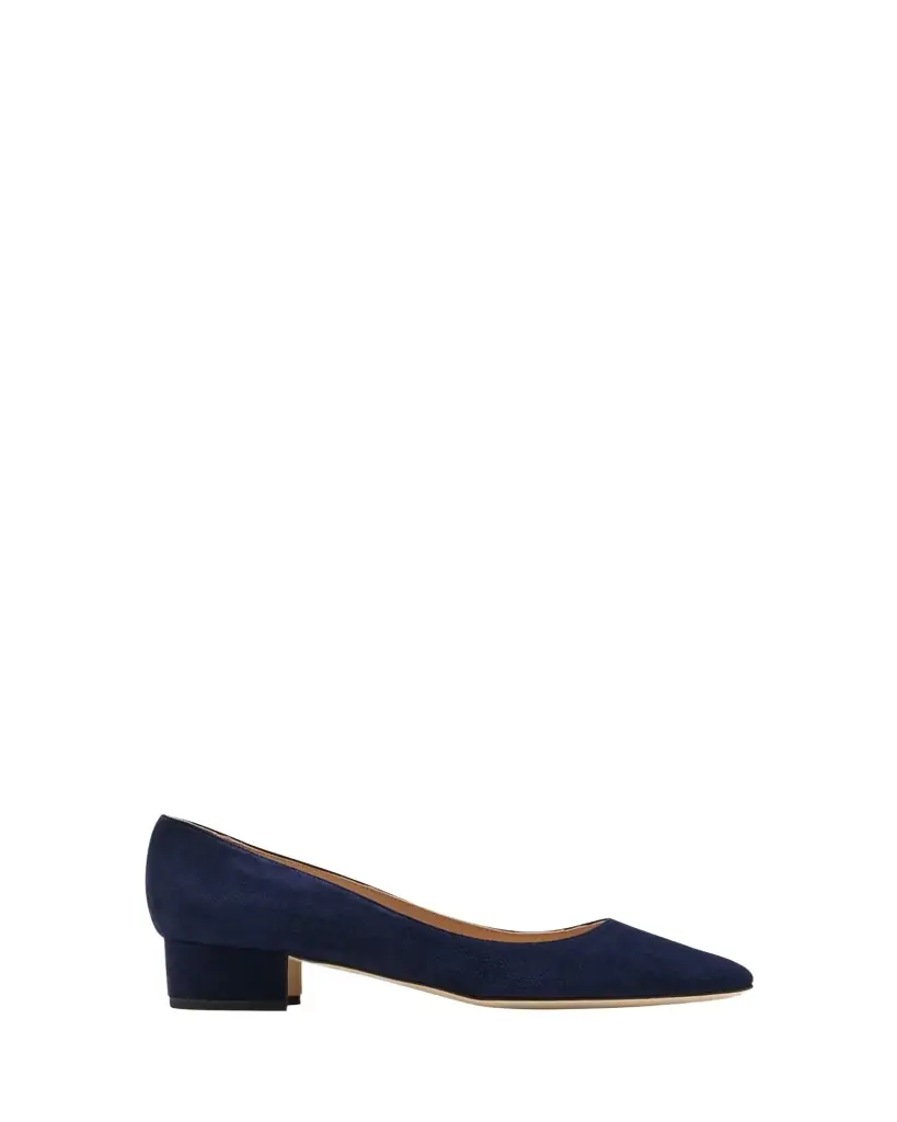Manolo Blahnik Lista Suede Block-Heel Pumps - Women's Shoes