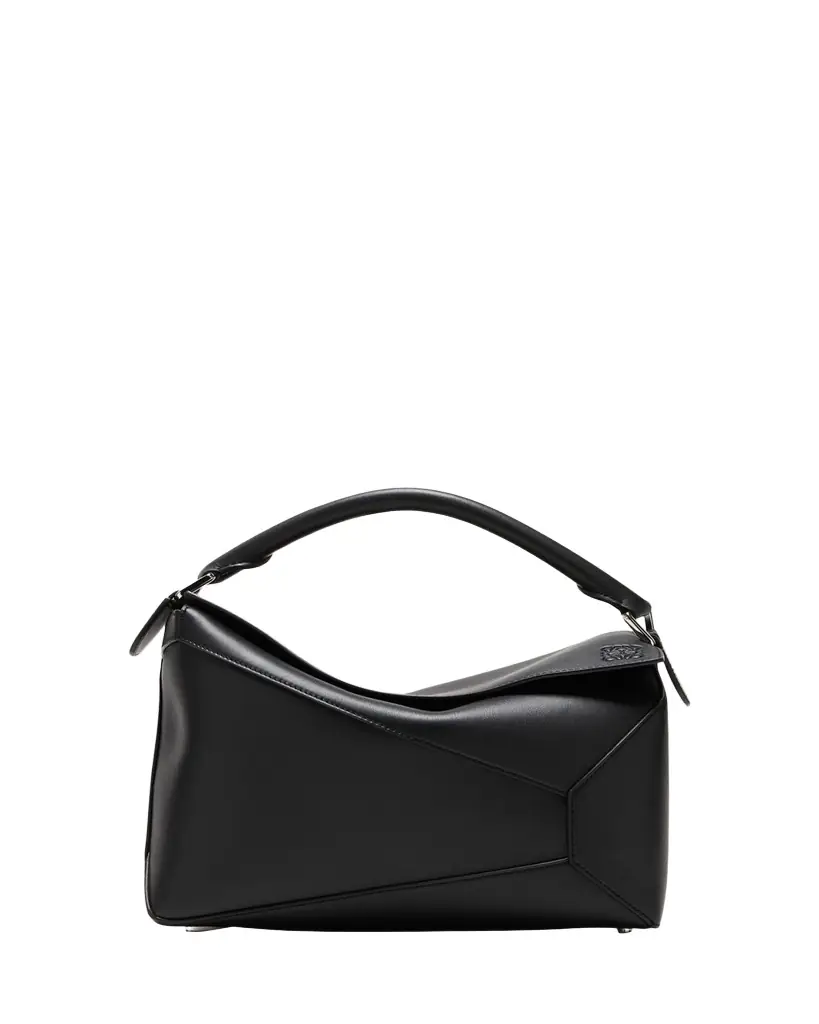 Loewe Puzzle Edge Medium Top-Handle Bag in Grained Leather