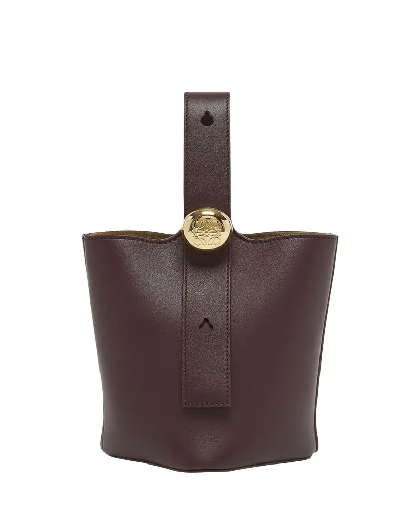 Loewe Mini Pebbled Leather Bucket Bag