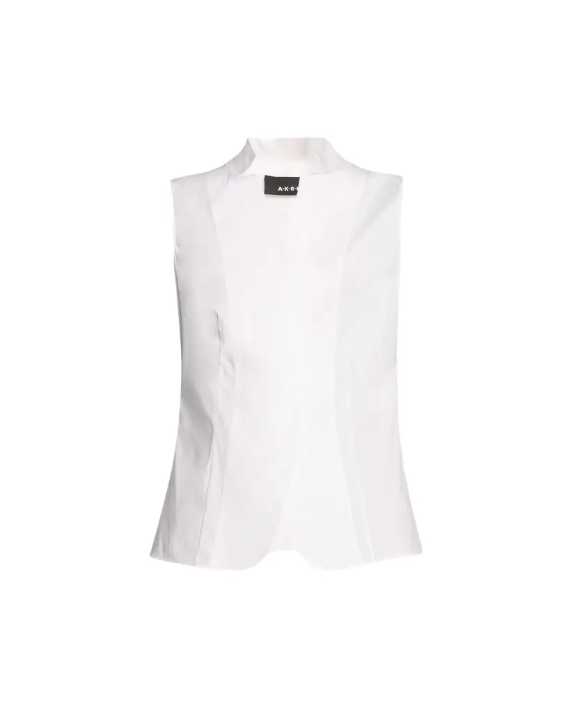 Akris Baumwolle Stretch Sleeveless Blouse