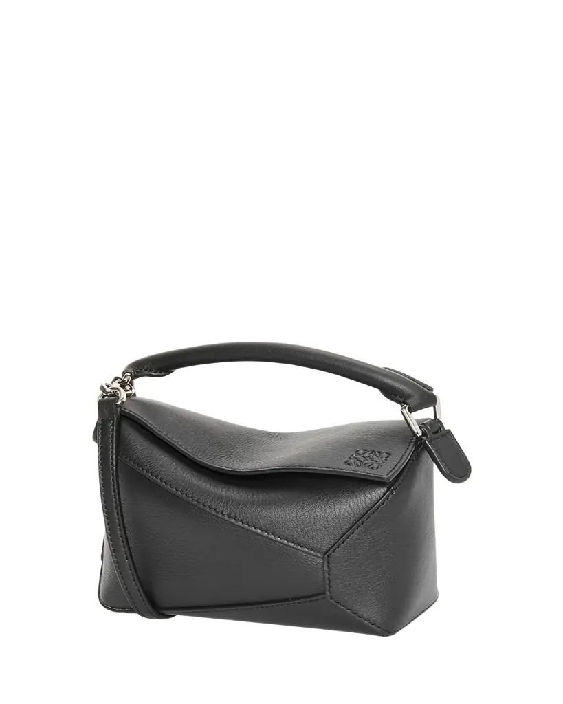 Loewe x Paula's Ibiza Puzzle Edge Mini Top-Handle Bag in Leather