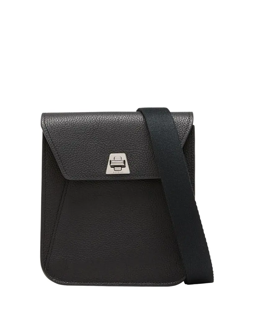 Akris Anouk Mini Flap Leather Messenger Bag