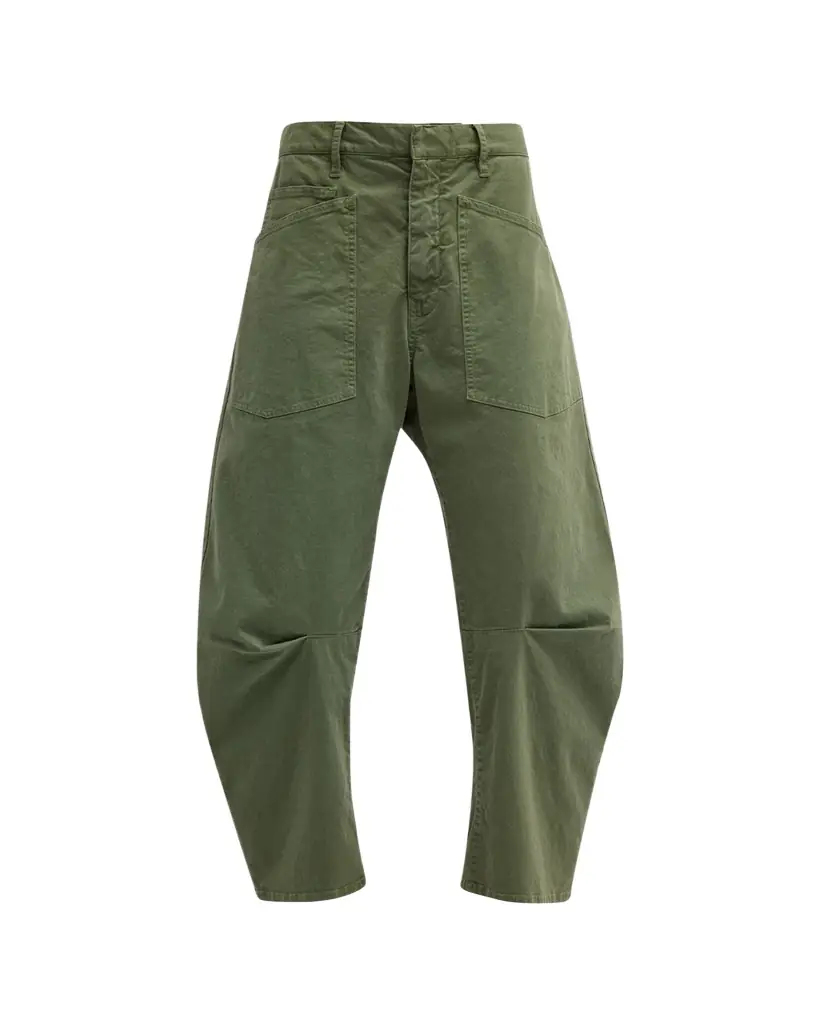 Nili Lotan Shon Mid-Rise Cropped Pants