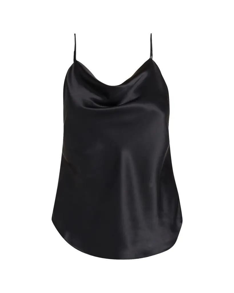 Cinq a Sept Marta Cowl-Neck Silk Camisole