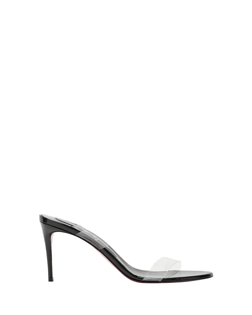 Christian Louboutin 85mm Just Nothing Clear Slide Sandals