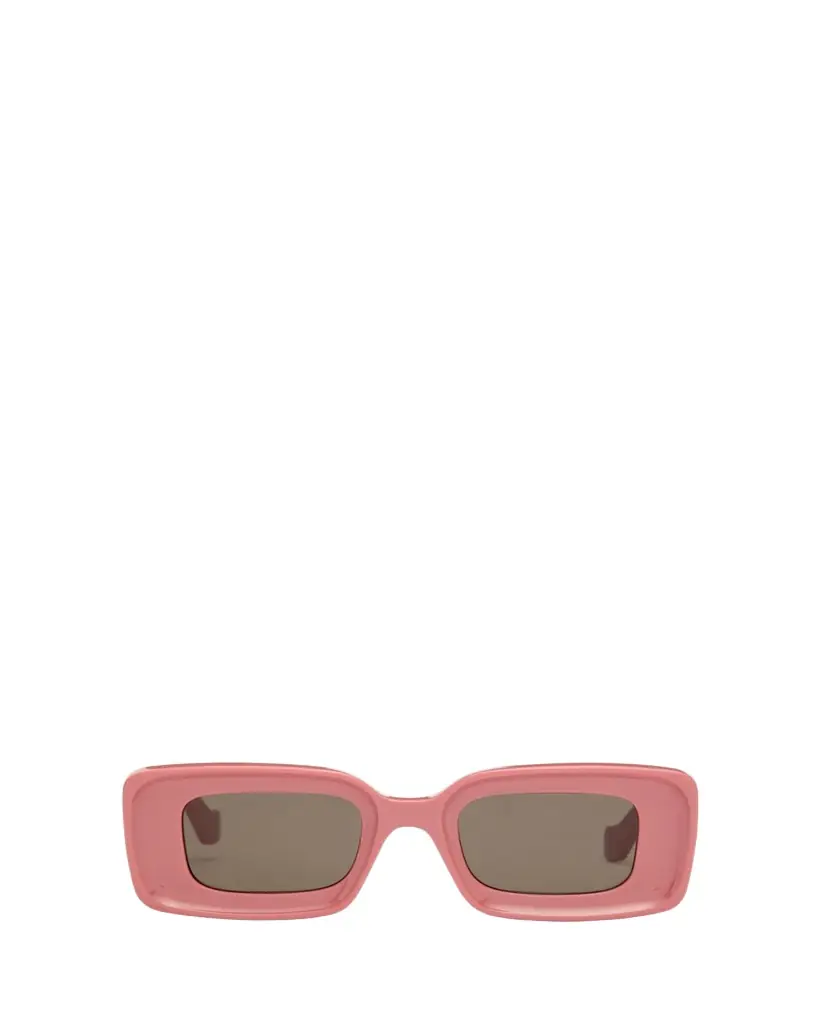 Loewe Anagram Beveled Acetate Rectangle Sunglasses