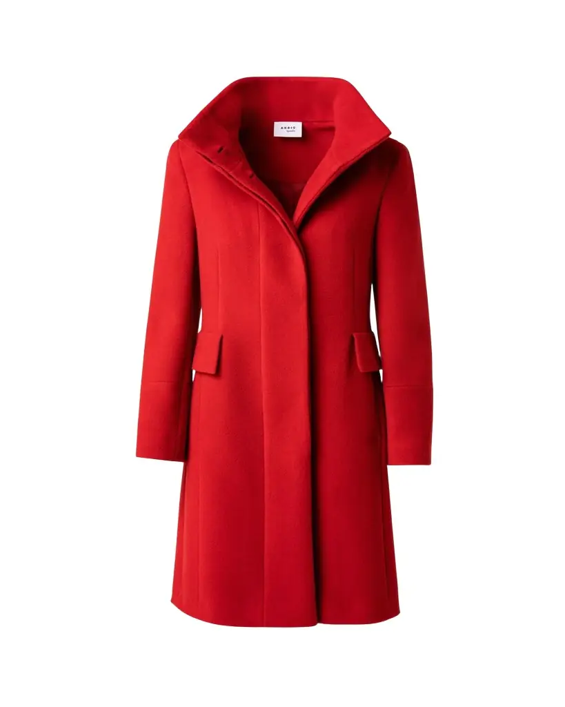 Akris punto Duffle Knee-Length Wool Coat
