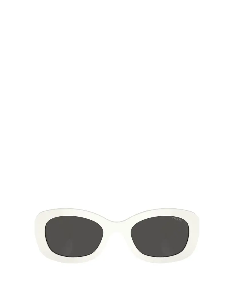 Prada Oversized Logo Acetate & Plastic Oval Sunglasses