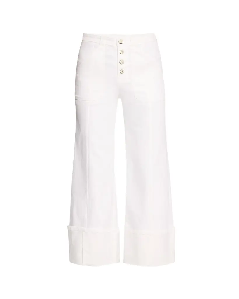 Cinq a Sept Cuffed Benji Cropped Flare Pants