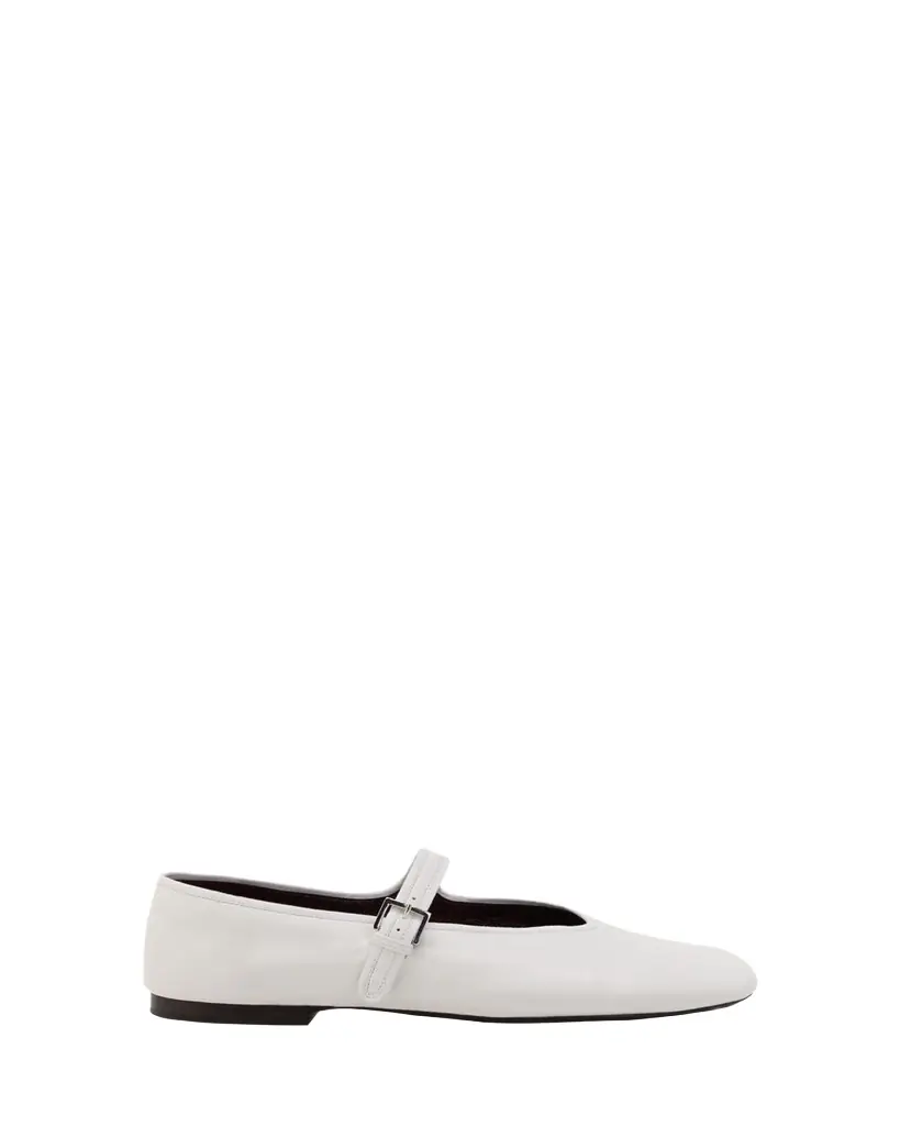 THE ROW Boheme Leather Mary Jane Ballerina Flats