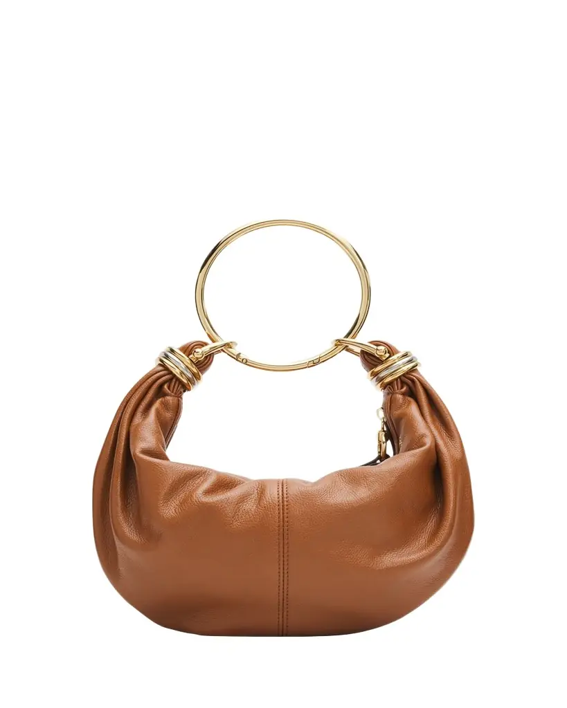 Chloe Bracelet Bag Mini in Shiny Grained Calfskin
