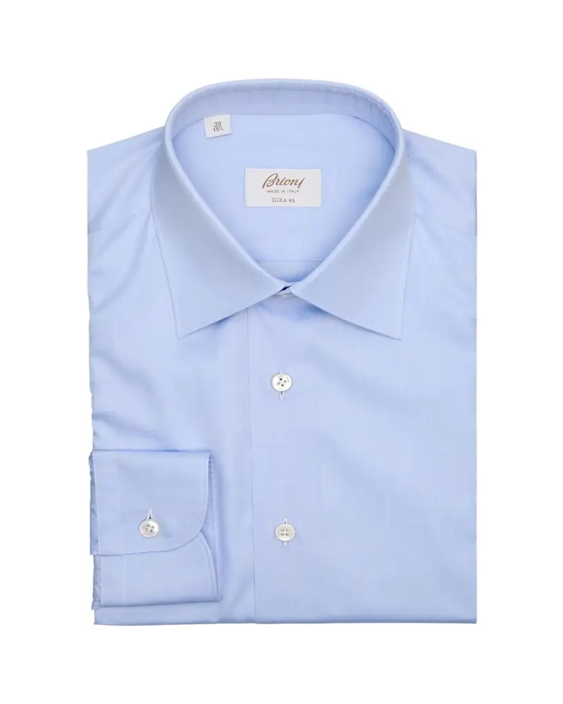 Brioni Men's Brew Giza 45 Cotton Twill Dress Shirt